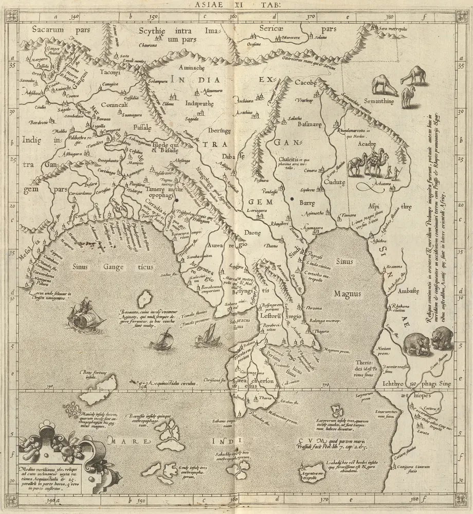 Asiae XI Tab: [Karte], in: CL. Ptolemaei Geographiae Libri Octo, S. 236.