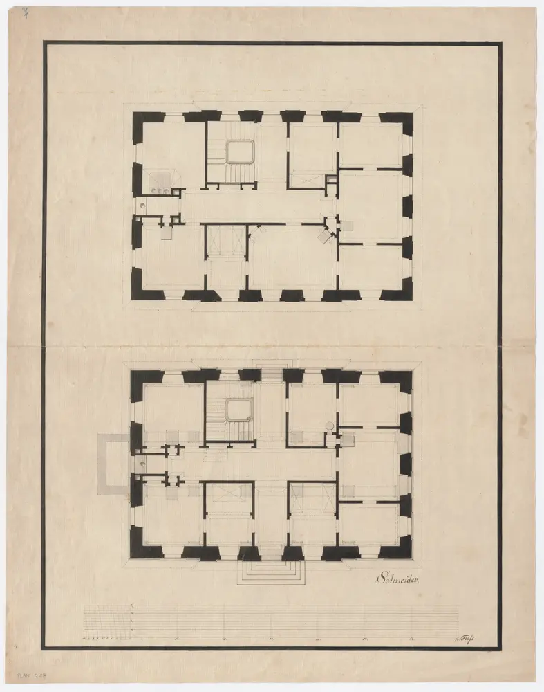 Haus St. Urban, Stadelhoferstrasse 19, 21 und 23 sowie ehemalige Seestrasse 16: Erdgeschoss und 1. Stock; Grundrisse