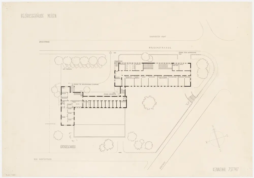 Meilen: Bezirksgebäude; Projekt 737747; Erdgeschoss; Grundriss