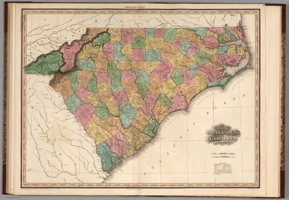 Map of North & South Carolina.