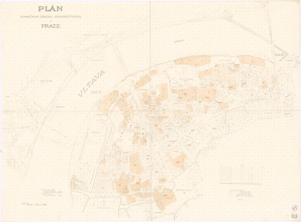 Plán asanačního obvodu Staroměstského v Praze