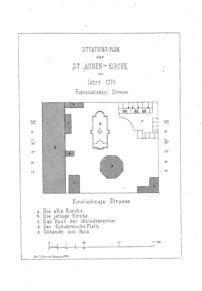 Situationsplan der St. Annen-Kirche