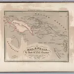 38.  La Melanesia Ossia Le Isole de' Neri Oceanici.  (Nuova Guinea, Luigiade, Nuova Irlanda, Nuova Bretagna, Salomonide, Nuova Caledonia, Nuove Ebridi &.)