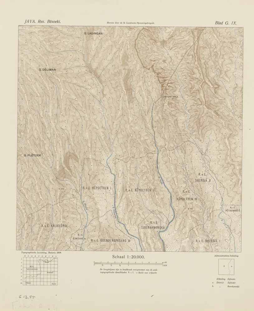 [Goenoeng Ladingan] / herzien door de 3e Landrente-Opnemingsbrigade