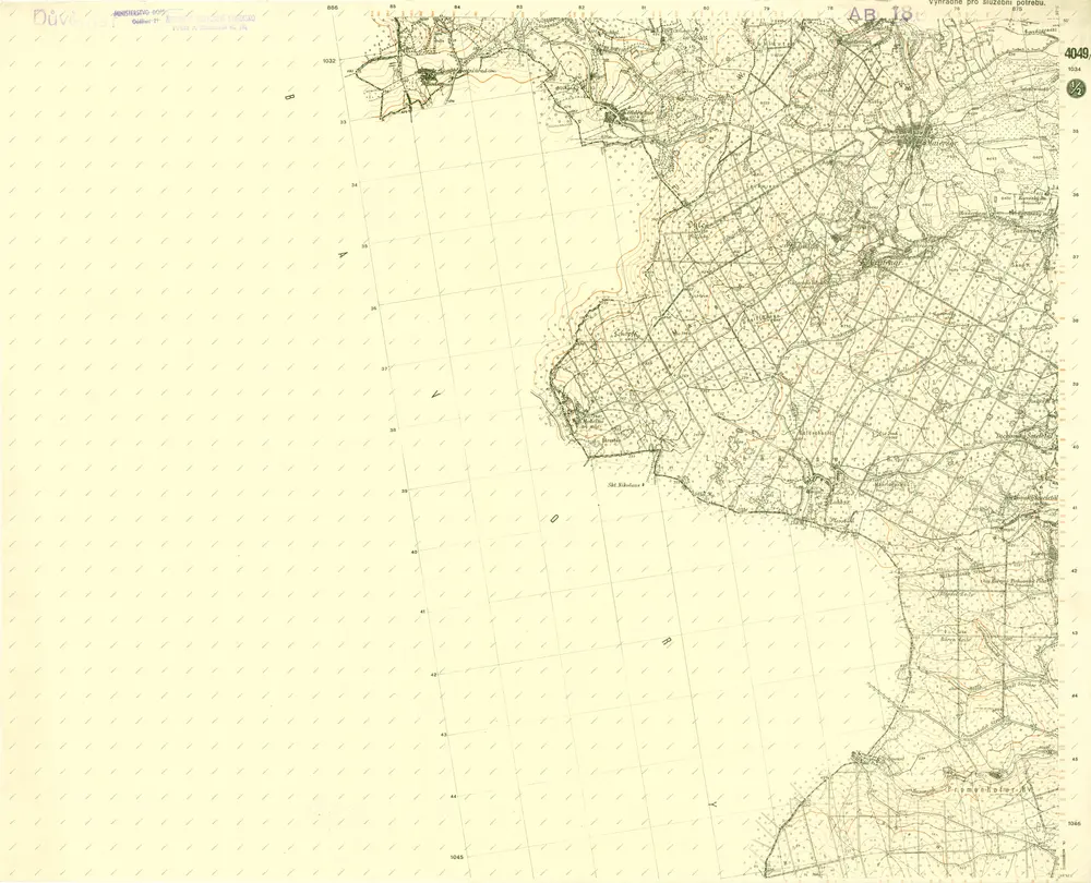 III. vojenské mapování 4049/1