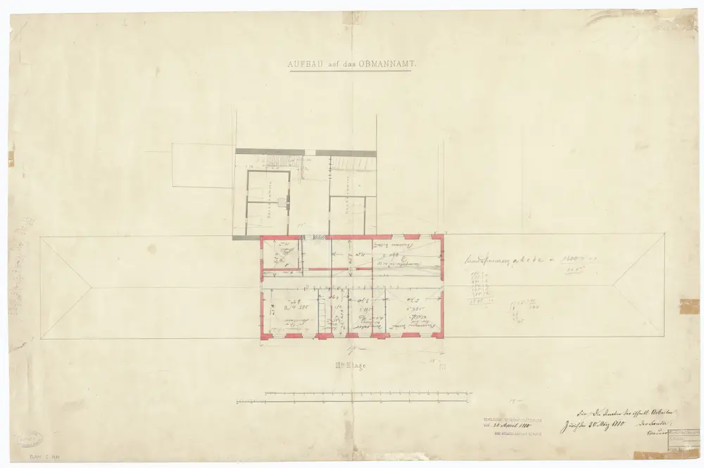 Obmannamt: Aufbau; Grundriss