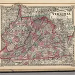 Schonberg's Map of Virginia and West Virginia.