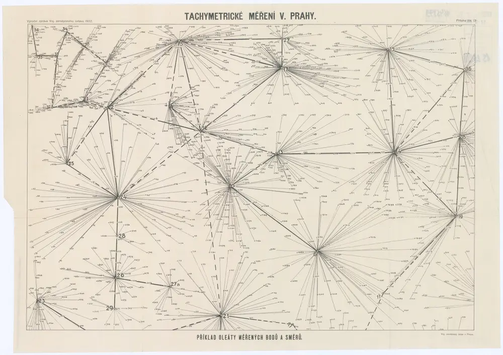 Tachymetrické měření V. Prahy