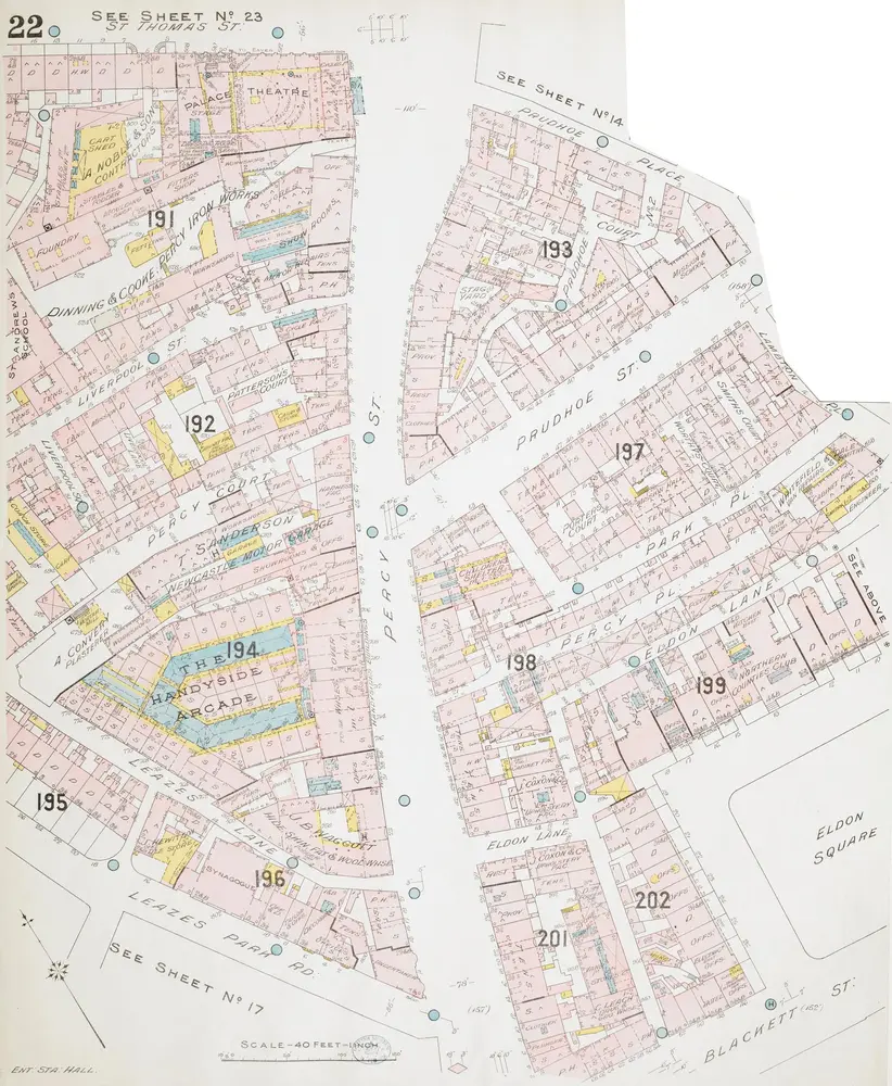 Insurance Plan of Newcastle on Tyne: sheet 22-1