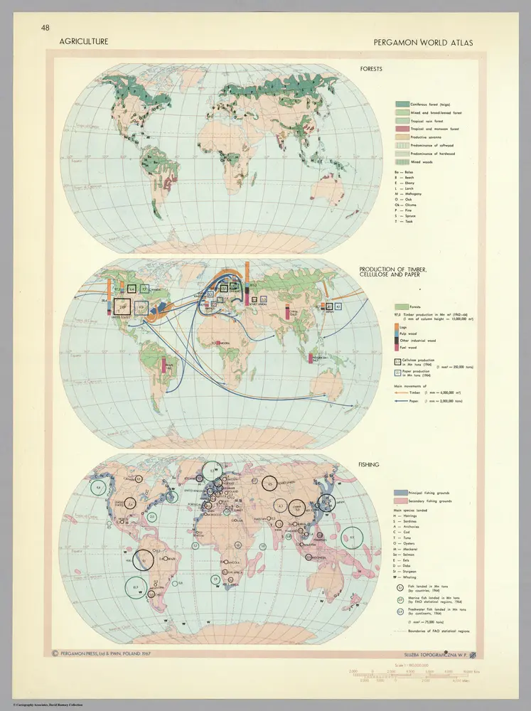 Agriculture.  Pergamon World Atlas.