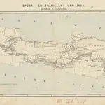 Spoor- en tramkaart van Java / Topogr[aphisch] Bureau Batavia, October 1896