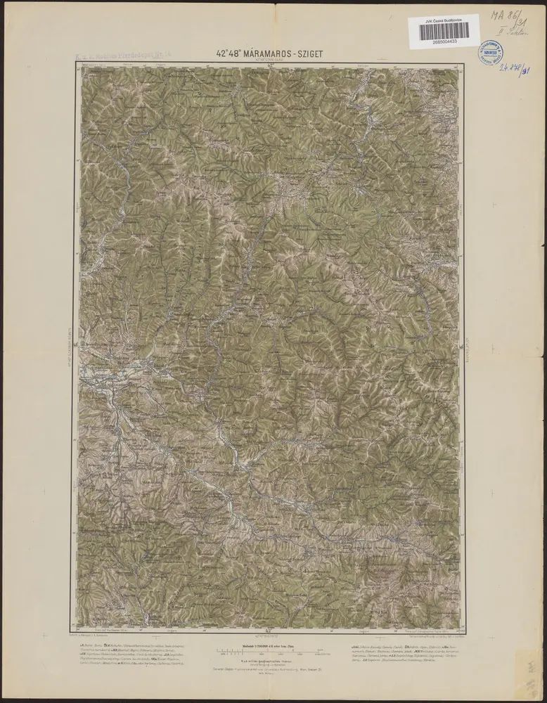 42°48° Máramaros-Sziget / K.u.k. militär-geographisches Institut