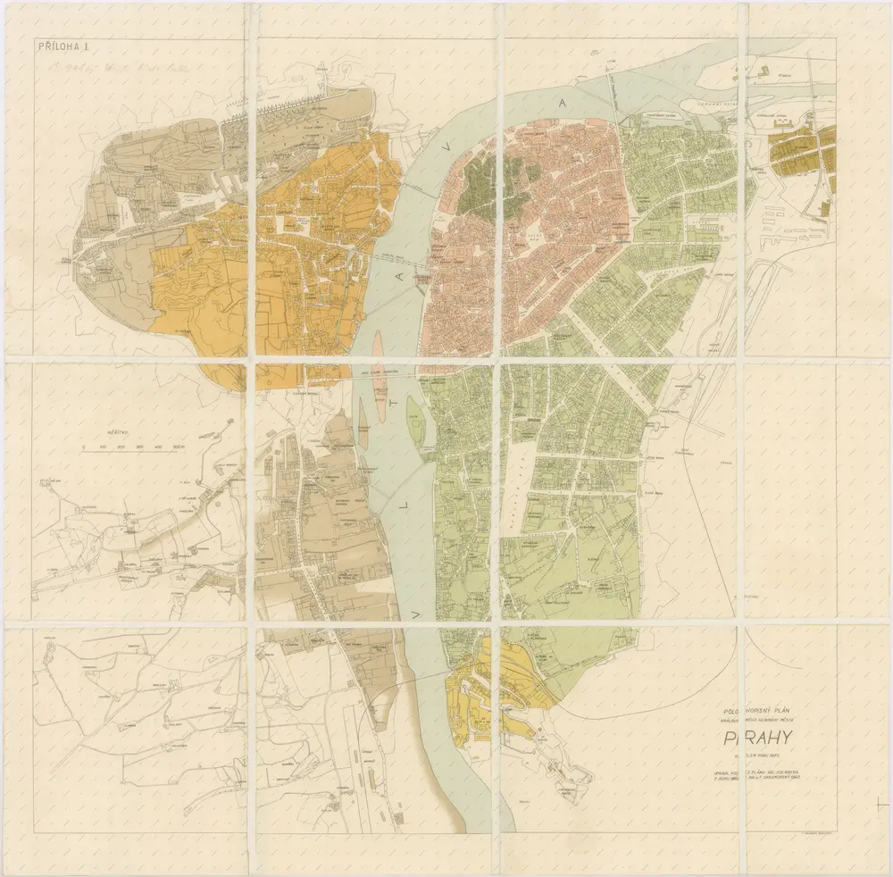Polohopisný plán královského hlavního města Prahy