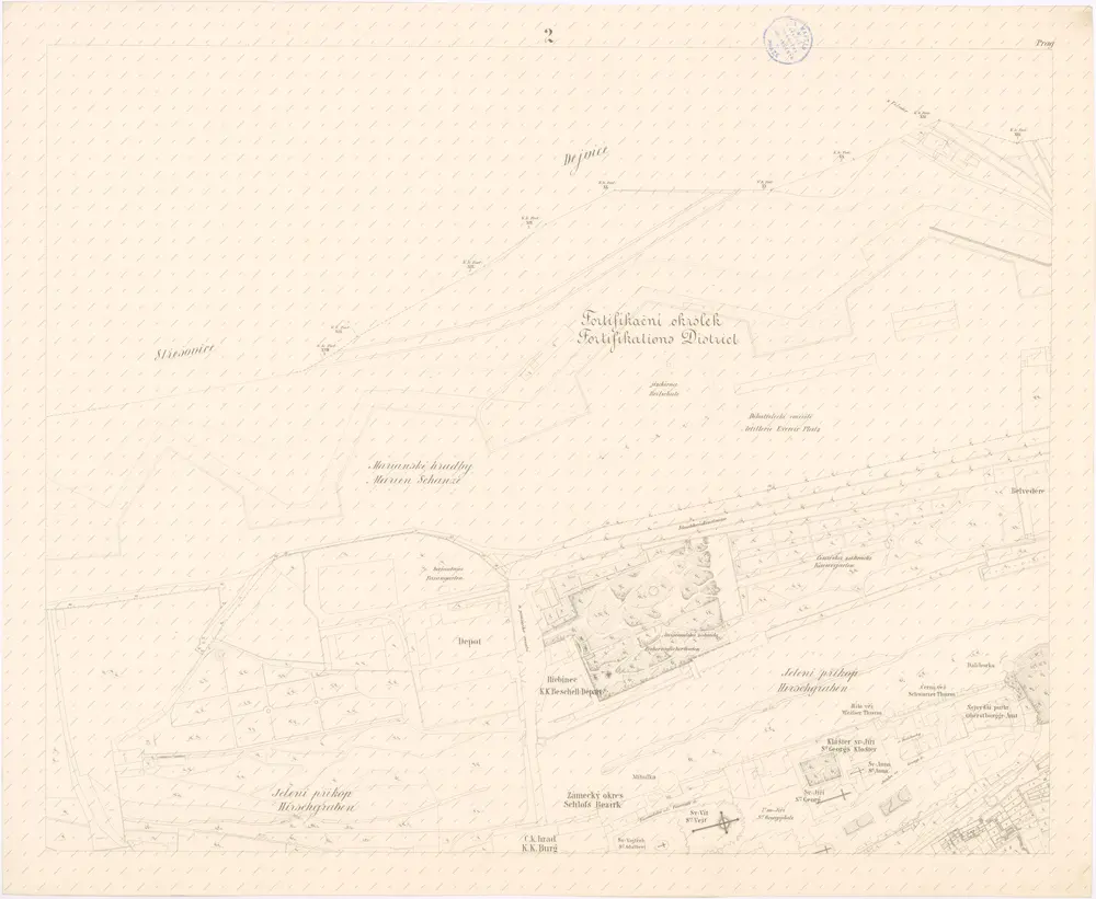 Plan der Haupstadt Prag 2