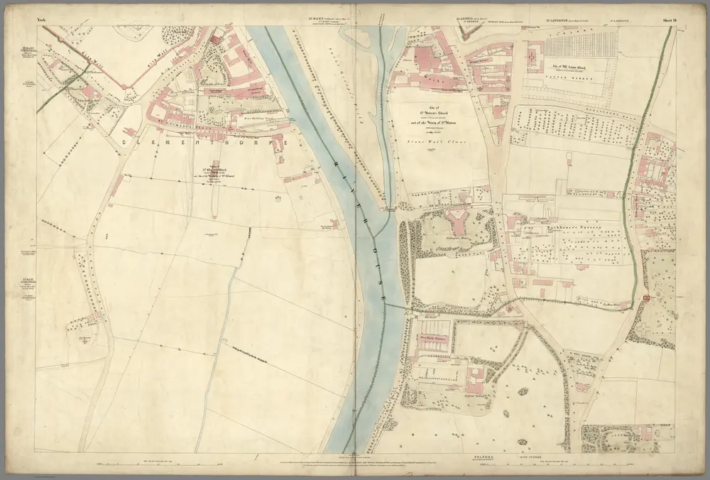 Sheet 15: Plan of York, 1852