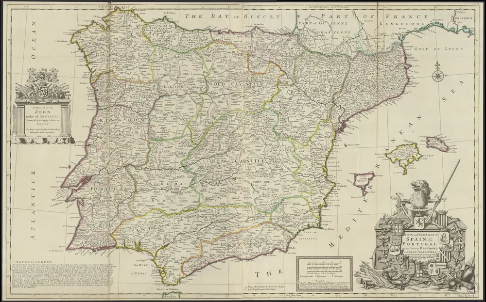 A new and exact map of Spain & Portugal