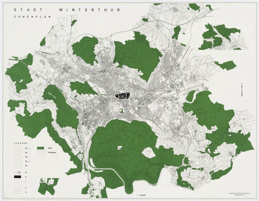 Winterthur: Waldungen; Zonenplan