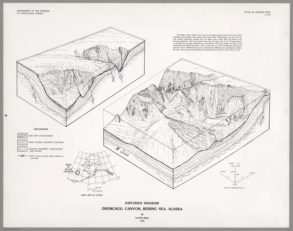 Exploded Diagram Zhemchug Canyon, Bering Sea, Alaska.