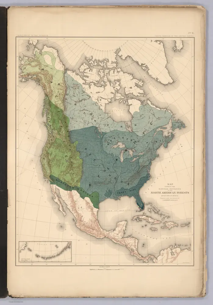 Natural Divisions of the North American Forests.