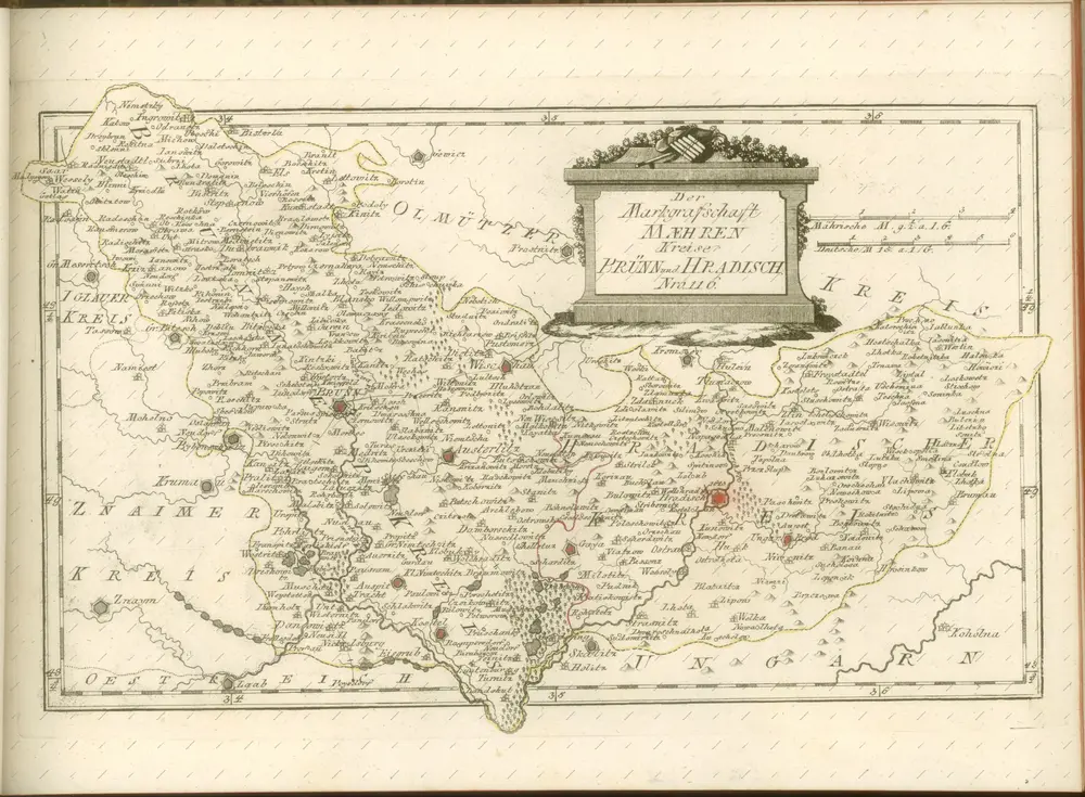 mapa z atlasu "Schauplatz der fünf Theile der Welt :"