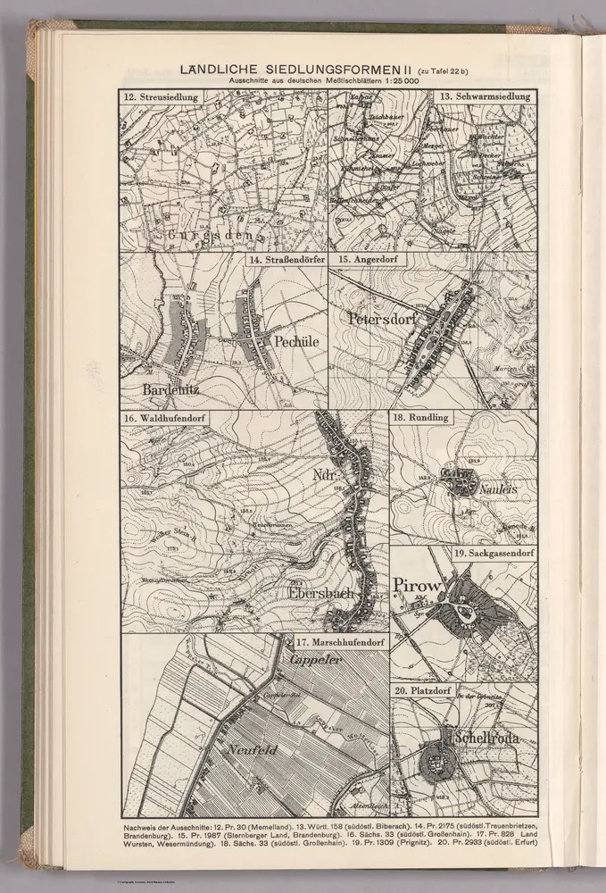 No. 22 b- II. (Continues) Landliche Siedlungsformen II (zu Tafel 22b)