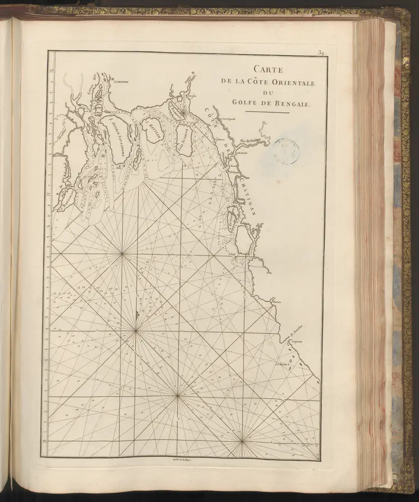 Carte de la Côte Orientale du Golfe de Bengale.