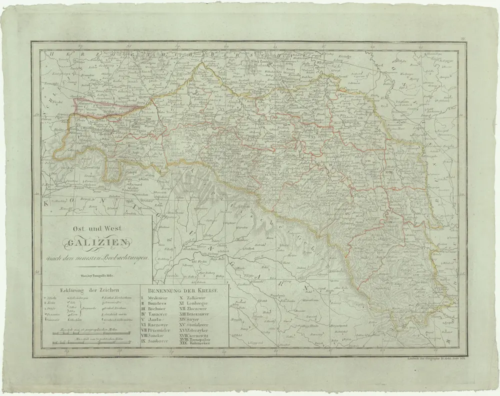 Ost und West Galizien nach den neuesten Beobachtungen