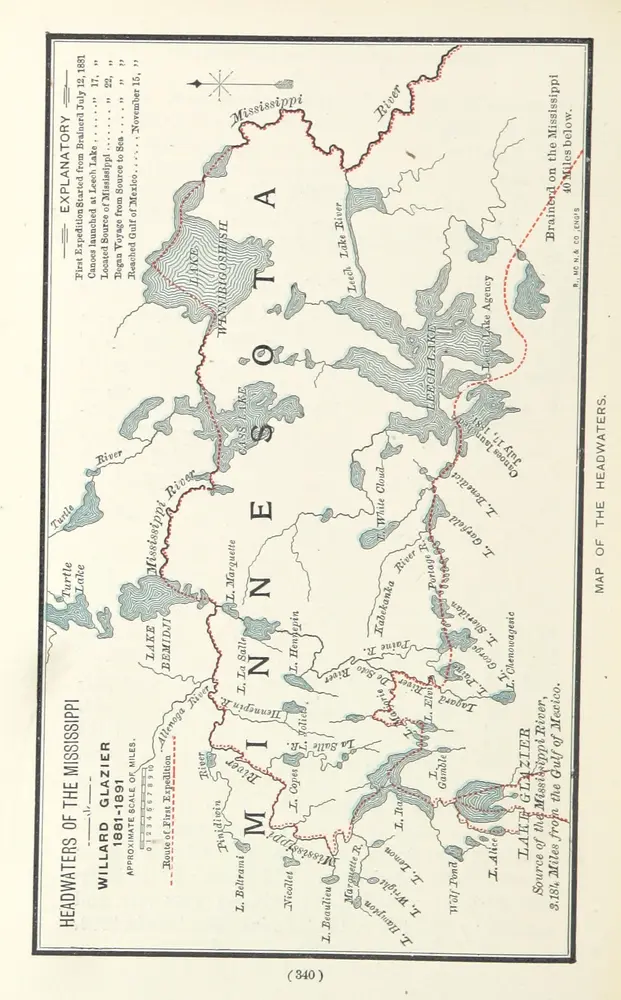 Headwaters of the Mississippi; comprising biographical sketches of ... explorers ... and a full account of the ... location of its true source. ... Illustrated