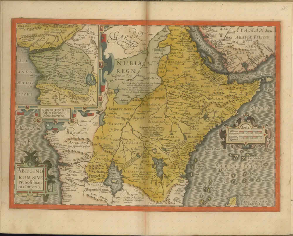 mapa z atlasu "Atlas Sive Cosmographicae Meditationes De Fabrica Mvndi Et Fabricati Figvra. Denuo auctos"