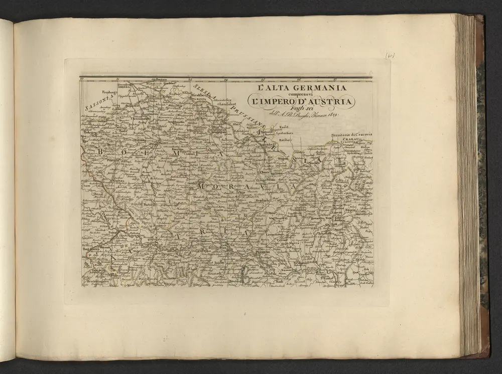 L'Alta Germania compresovi l'Impero d'Austria fogli sei (5).