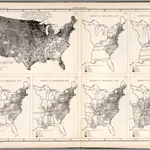 Plate 76.  Population.  Foreign-Born Population, Swedish and Norwegian, 1790.  Density of Population, 1800 - 1840.