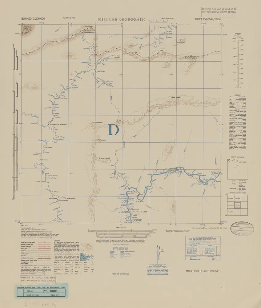 Muller Gebergte / Army Map Service