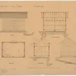 Berg am Irchel: Holzschuppen des Pfarrhauses; Grundriss, Ansichten, Längs- und Querschnitt (Nr. 11)