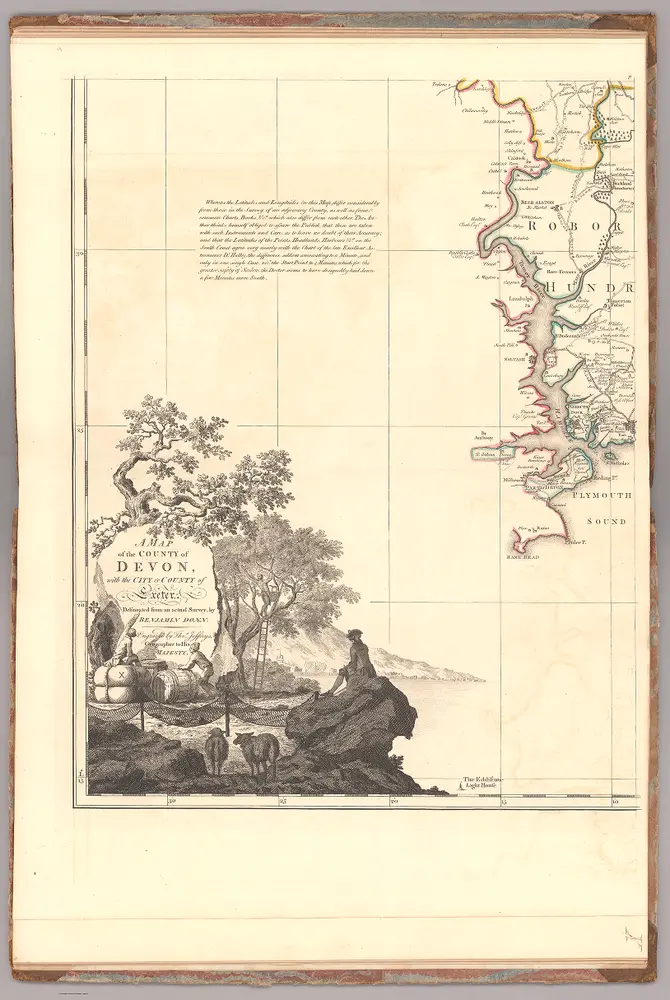 9. A map of the county of Devon : with the city and county of Exeter, delineated from an actual survey ...