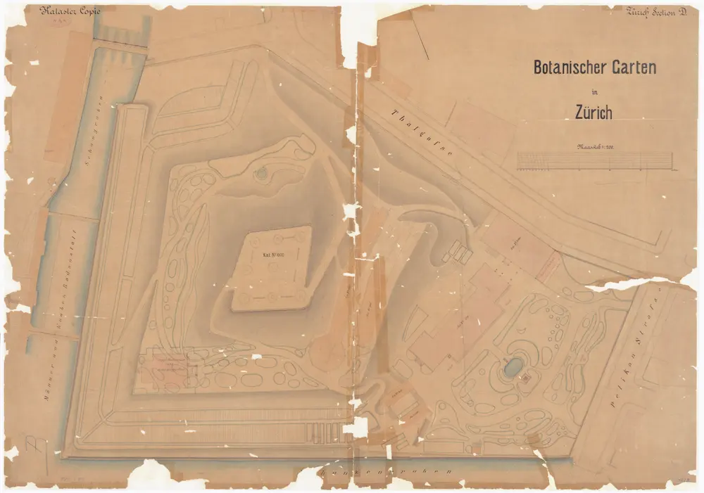 Botanischer Garten: Situationsplan (Nr. 18)