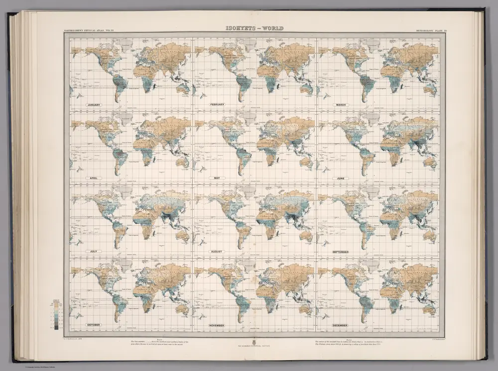 Plate 20.  Isohyets - World.