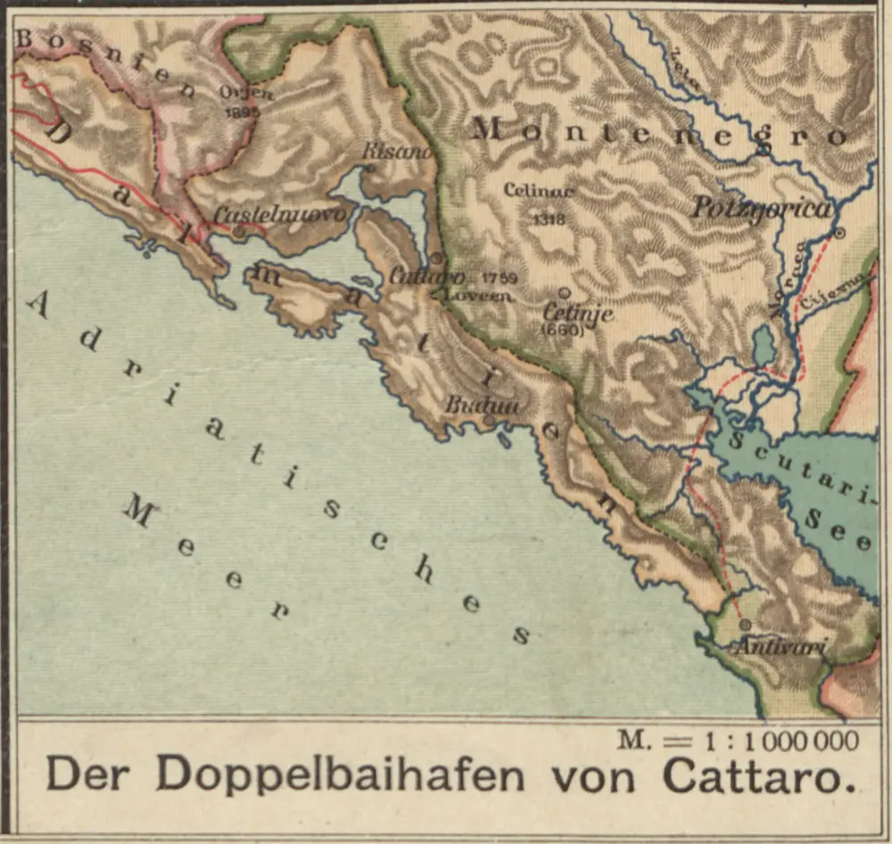 Der Doppelhafen von Cattaro