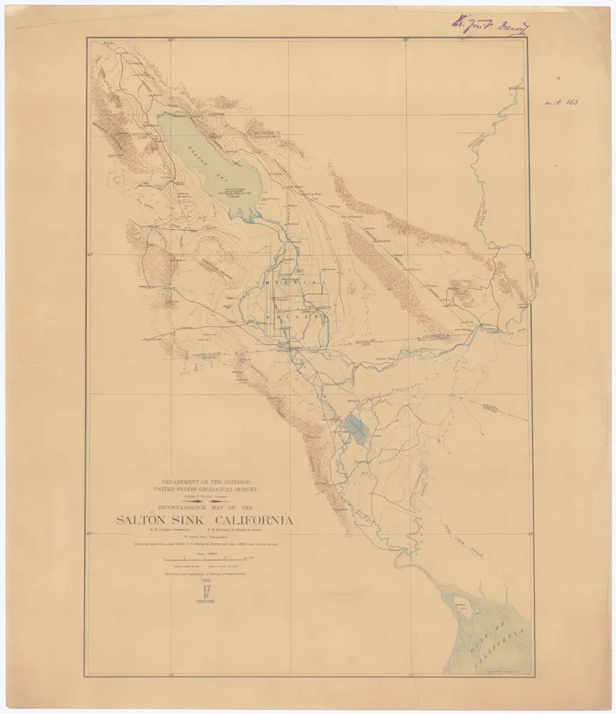 Reconnaissance map of the Salton Sick California