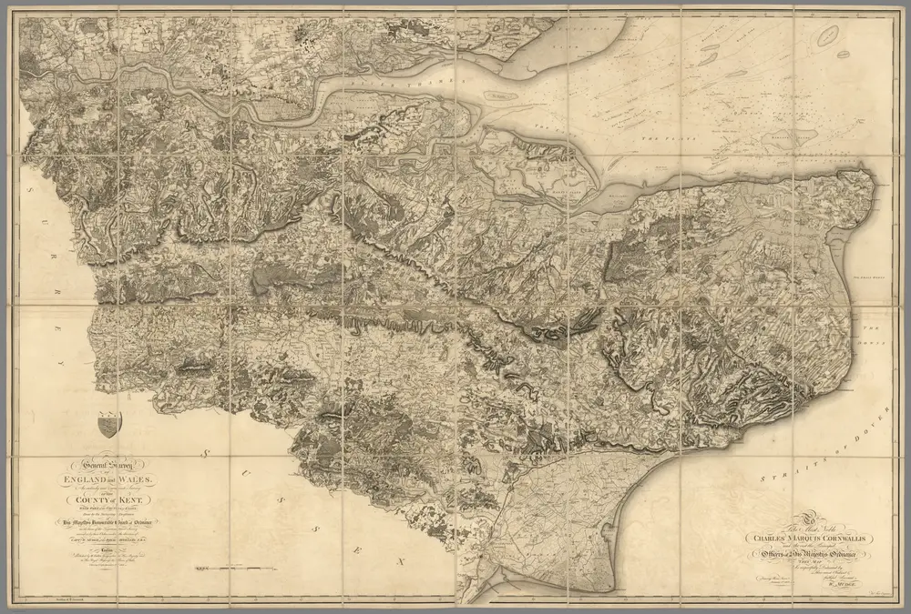 The County of Kent, with part of the County of Essex.