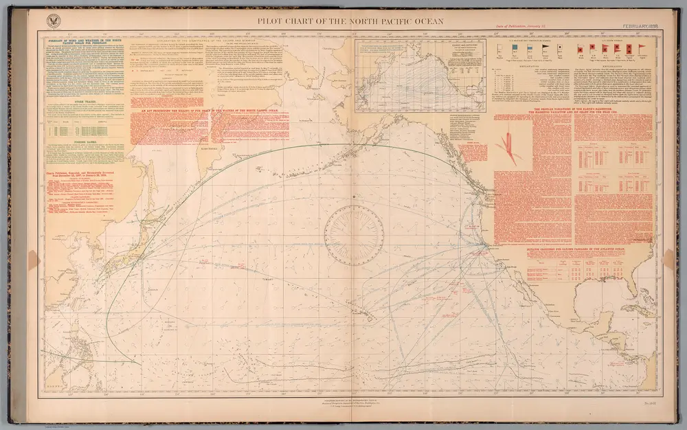 Pilot chart of the North Pacific Ocean : February, 1898.