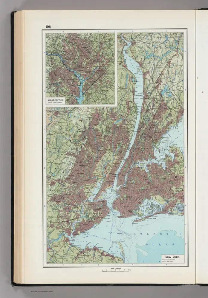 196.  New York, Washington D.C..  The World Atlas.