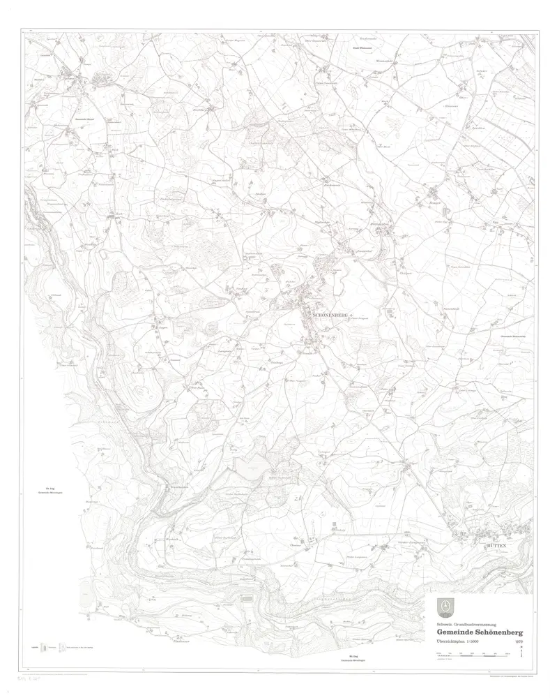 Schönenberg: Gemeinde; Übersichtsplan (Schweizerische Grundbuchvermessung)