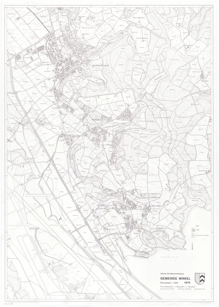 Winkel: Gemeinde; Übersichtsplan (Schweizerische Grundbuchvermessung)