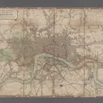 Laurie and Whittle's New map of London with its environs, &c. Including the Recent Improvements.