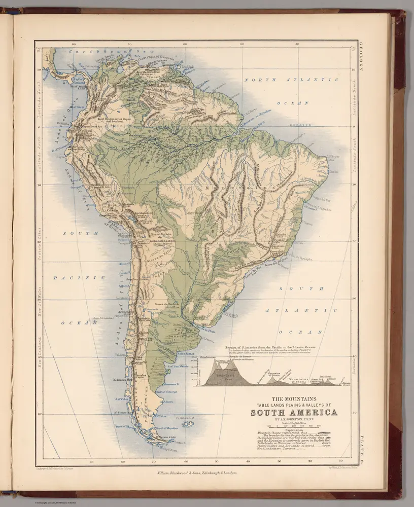 Mountains, Table Lands, Plains & Valleys of South America ....