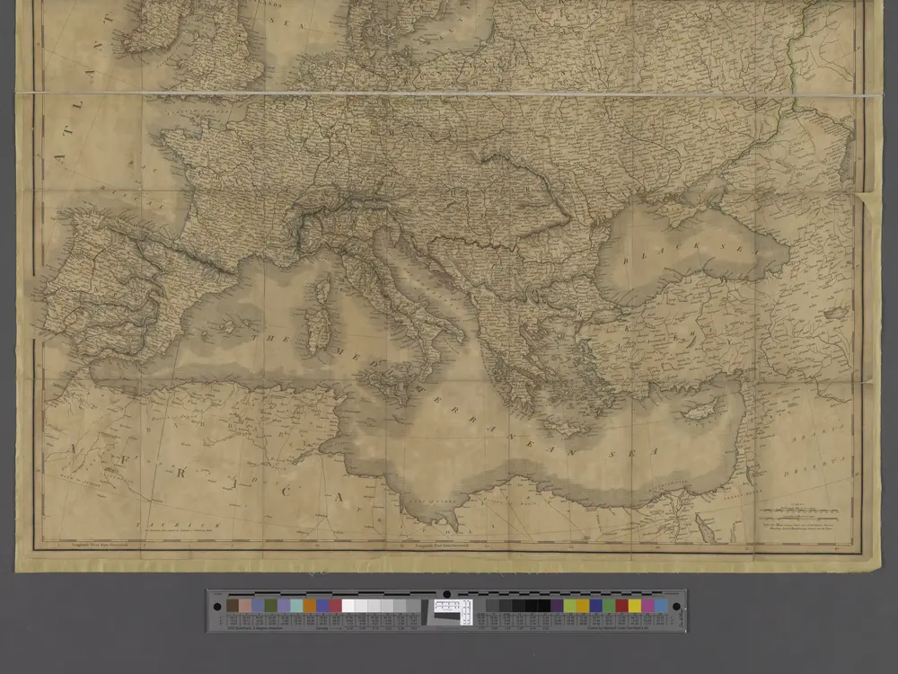 A new map of Europe exhibiting its natural and political divisions drawn from the most recent materials