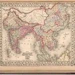 Map of Hindoostan, Farther India, China, and Tibet