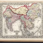 Map of Hindoostan, Farther India, China, and Tibet