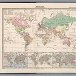 5.  Weltkarte, in Mercator's Projection.