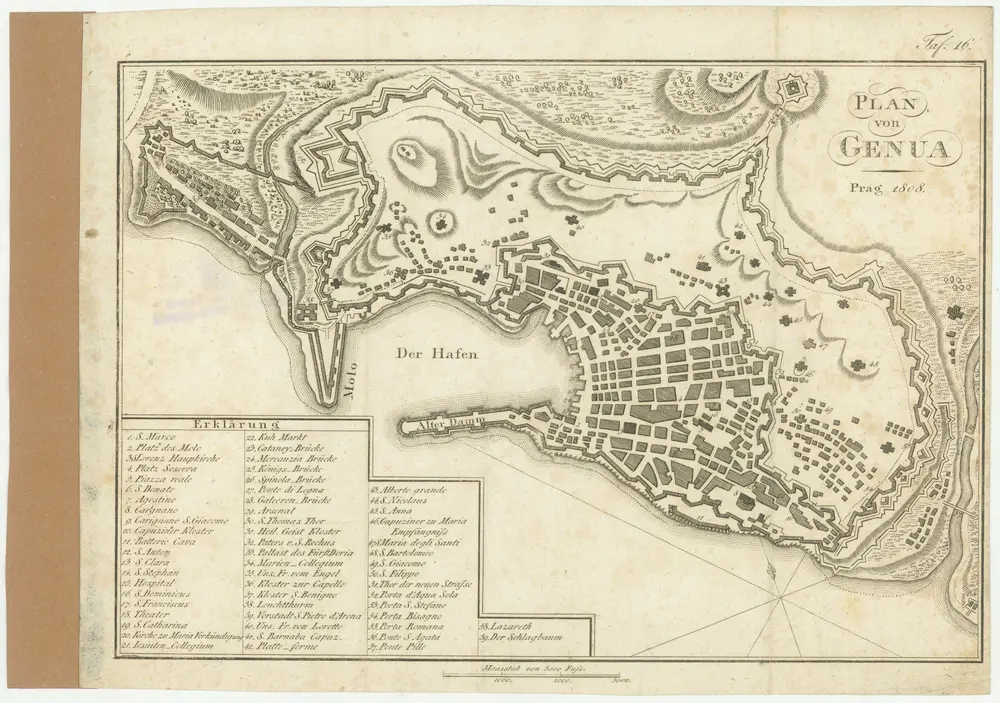 Plan von Genua